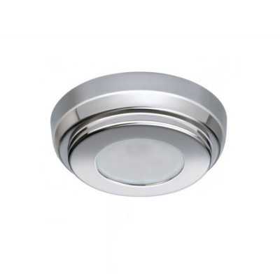 Quick Plafoniera LED TIM C 2W 10-30V Acciaio Inox Lucido IP40 Ø90mm Q27002420BL