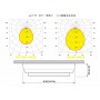 Quick Plafoniera LED TIM C 2W 10-30V Acciaio Inox Lucido IP40 Ø90mm Q27002420BL