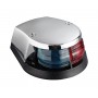 Luce di via rossa-verde in ABS 100x78mm Base nera calotta cromata OS1150000-0%