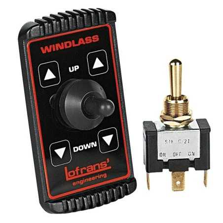Lofrans Control switch for cockpit Type ''L'' 3 positions Up-Off-Down LZ404728
