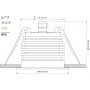 Quick PALLADIO R90 55° 10W 755-810lm IP66 DL90 Anti-glare LED Downlight Q25300034BINL