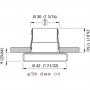 Quick HONEY HP 1.5W 10-30V LED Downlight 65-75lm IP65 9mm Glass Q25300028BIN