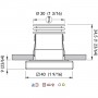 Quick Faretto LED ad Incasso SUGAR HP 3W 10-30V IP65 in Vetro 9mm CO40 Q25300026BIN