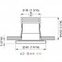 Quick SUGAR LP 3W 10-30V LED Downlight 93-103lm IP65 5mm Glass CO40 Q25300025BIN