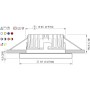 Quick Faretto LED ad Incasso DAPHNE XP HP 6W 10-30V IP65 in Vetro 9.5mm Q25300022RO-25%