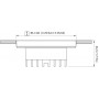 Quick Faretto LED ad Incasso DAPHNE HP 4W IP65 in Vetro 9.5x86mm Q25300020BIC-25%
