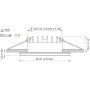 Quick Faretto LED ad Incasso DAPHNE LP 4W IP65 in Vetro 5.5x86mm Q25300019BIN-25%