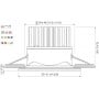 Quick Faretto LED ad Incasso DANAE LP 12W 10-30V IP40 in Vetro 5.5mm Q25300017BIC