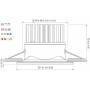 Quick Faretto LED ad Incasso DANAE LP 12W 10-30V IP40 in Vetro 5.5mm Q25300017BCR