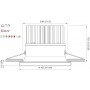 Quick Faretto LED ad Incasso ZEUS HP 12W 10-30V IP40 in Vetro 9.5mm Q25300014BIN