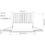 Quick Faretto LED ad Incasso ZEUS LP 12W 10-30V IP40 in Vetro 5.5mm Q25300013BCR