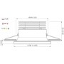 Quick ZEUS HP 7W 10-30V LED Downlight 365-400lm IP40 9.5mm Glass Q25300012BIC