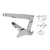 Ancora Trefoil in Acciaio Inox AISI 316 lucidato a specchio 30Kg OS0110930-18%