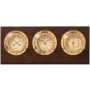 Barometro Orologio Termometro su tavoletta in legno 36xh15cm MT2417213-20%