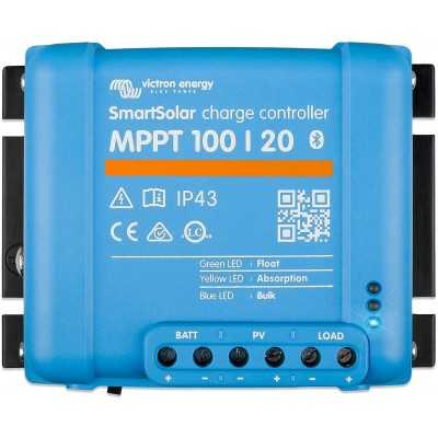 Victron SmartSolar MPPT 100/20 12/24/48V 20A Regolatore di carica con Bluetooth UF22402W-10%