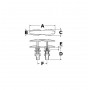 Smart Cleat Stainless steel push-up cleat 126mm OS4013620