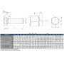 4pcs DIN933 UNI5739 A2 Stainless steel Hexagon screw 10x25 N44590007833