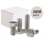 100pcs DIN933 UNI5739 A2 Stainless steel Hexagon screw 10x25 N44591007833