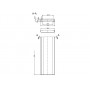 Aluminum Slide-in Solar mounting rail connector N52331500120