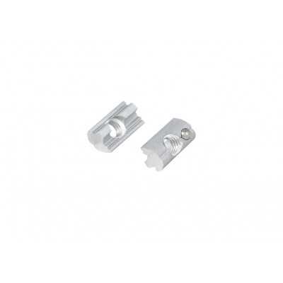 Tassello scorrevole M8 corpo Alluminio e sfera AISI304 A2 N52331500035-0%