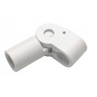 Giunto snodo in plastica bianca a T per capottine Ø20mm MT3220520-40%