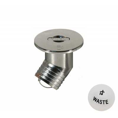 Lift-Up Waste Stainless Steel deck filler 45° Hose Ø38mm Flange Ø82mm MT4043279