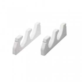 Coppia Portacanne Mezzi marinai 2 posti 222x23xh63mm Bianco LZ31527-10%