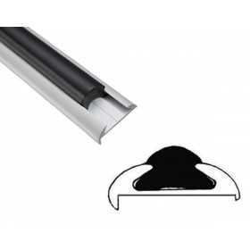 Black PVC Insert 24-meter roll for aluminium bumper fenders 56xh14mm OS4448611