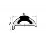 Black PVC Insert 24-meter roll for aluminium bumper fender 38xh9+5mm OS4448511