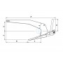 Rocna Galvanised Steel Anchor 70kg 1338x670mm for boats 30m MT0101070