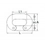 StainleStainless Steel Steel Connecting link for calibrated chain Ø10mm N12401502130