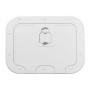 White polyethylene box with door and locker 280x180mm OS2031000