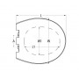 Seduta in plastica Modello Comfort Large 400x365mm MT1320032-20%