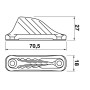 Clamcleat CL 254 Strozzascotte in Alluminio per scotte da 4/8mm OS5625400-28%