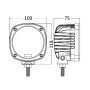 Roll-bar LED light Adjustable SPOT 10/30V 50W 6000K OS1332105