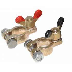 Seatop Pair of bronze battery clamps and stainless steel screws for batteries N51420001132