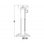 Supporto sedile Waverider con ammortizzatore 340-450mm OS4870701-18%