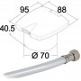 Boris black hand shower finish PVC hose 4m Ø70x40,5mm OS1524857