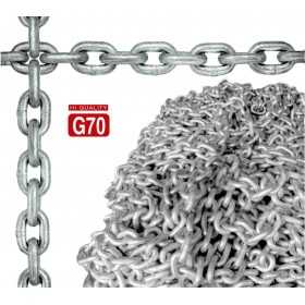 Hot-galvanized calibrated chain 70 10mm x 100 m OS0137010-100