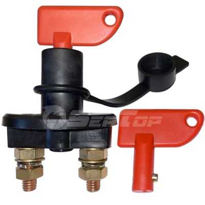 SeaTop Marine battery switch 12-24V 100A with 2 keys for Boat Auto Camper Van N50620701129