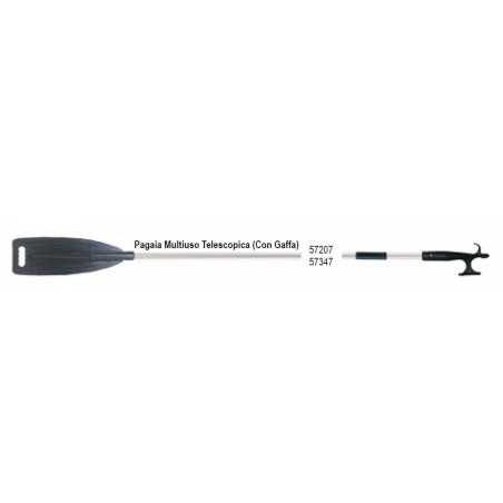 Lalizas multi-use telescopic Paddle with hook 122-169cm Ø30mm N30610511788