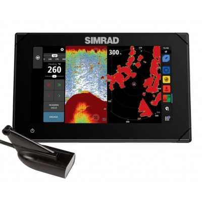 Simrad Chartplotter NSX 3007 M/H HDI XDCR ROW 000-15374-001 62600120-0%