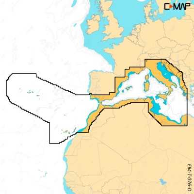 Simrad C-MAP Discover X M-EM-T-076-D-MS West Mediterranean Chart for NSX 64220702