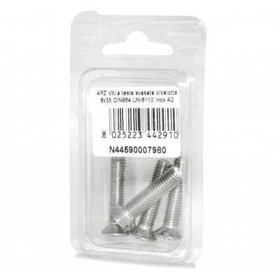 DIN 964 UNI 6110 A2 Stainless Steel Screws flare ball-head 8x35mm 4Pcs N44590007980