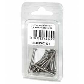 Viti autofilettanti a testa svasata piana DIN7982 Inox A2 3,9x38mm 15pz N44590007601