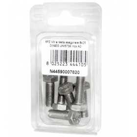 DIN993 St. Steel A2 Flat Hex Head Screws 8x25mm 6pcs N44590007820