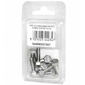 DIN993 Stainless Steel A2 Flat Hex Head Screws 6x20mm 10pcs N44590007807