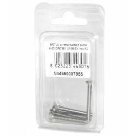 Viti a Brugola DIN7991 UNI5933 Inox A2 a testa svasata piana 4x35mm 6pz N44590007855