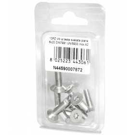 Viti a Brugola DIN7991 UNI5933 Inox A2 a testa svasata piana 6x20mm 10pz N44590007872