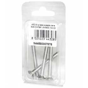 Viti a Brugola DIN7991 UNI5933 Inox A2 a testa svasata piana 6x50mm 4pz N44590007876